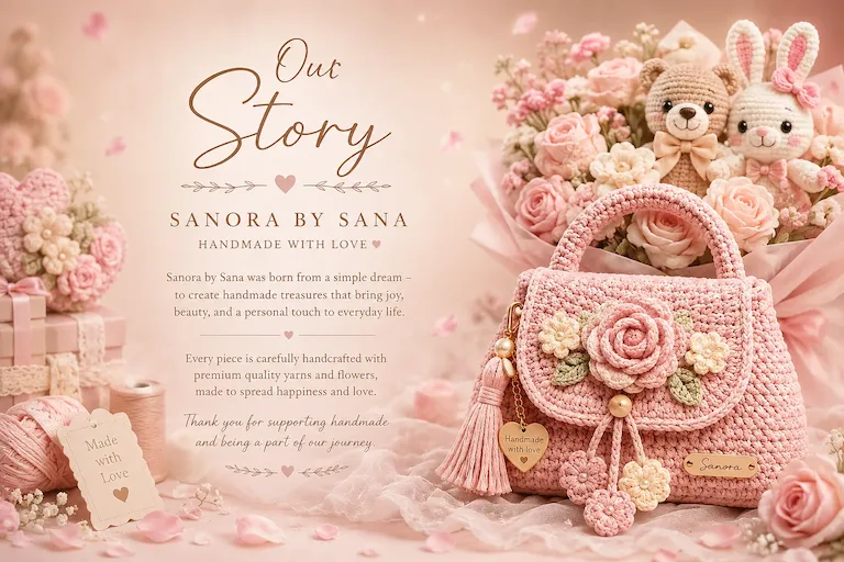 Handcrafted crochet creations by Sanora by Sana